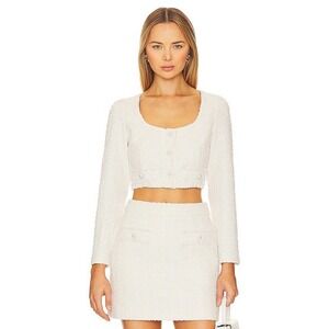 Line & Dot‎ X Revolve Melody Top in Ivory MSRP $150 NWT size XS